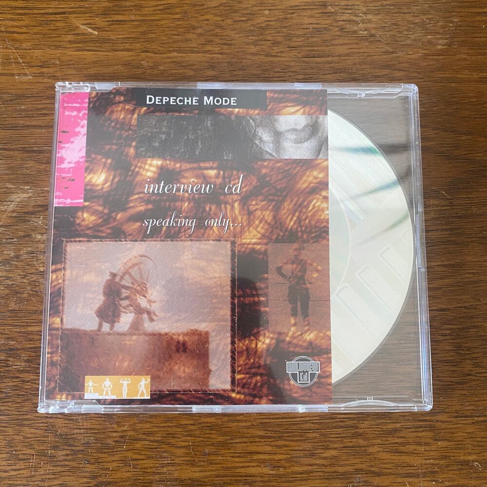 Depeche Mode Interview CD Speaking Only Holoview CD